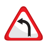 Wide Curve To Left Ahead